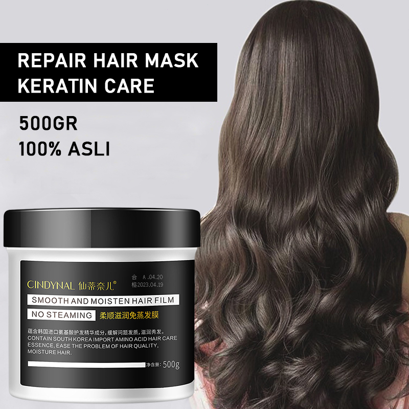 Hair Mask Keratin Masker Rambut Keratin 500g Salon Perawatan Rambut Masker Rambut Keratin Memperbaiki Rambut Rusakkering Keriting Sangat Menutrisi Perawatan Rambut Wangi Tahan Lama