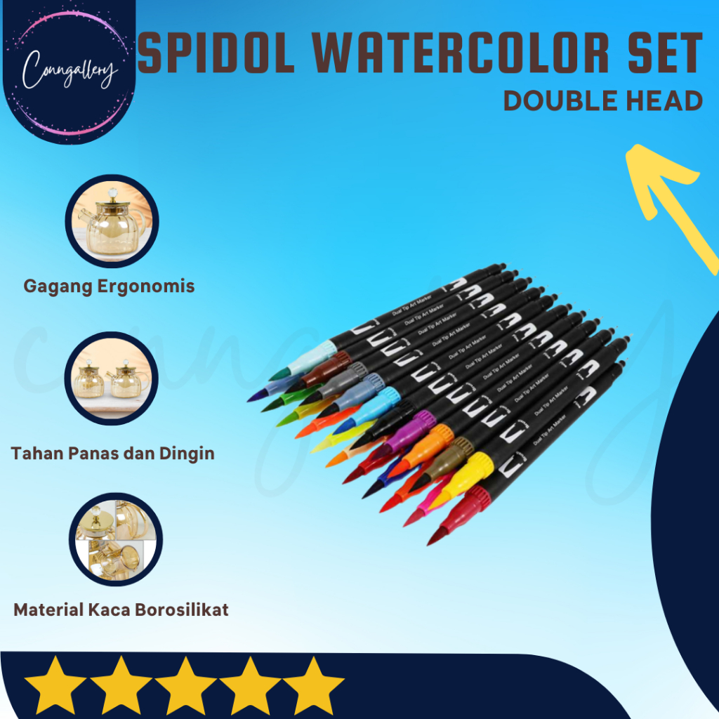 

Spidol Double Head Drawing Pen Fine Art Watercolor Set