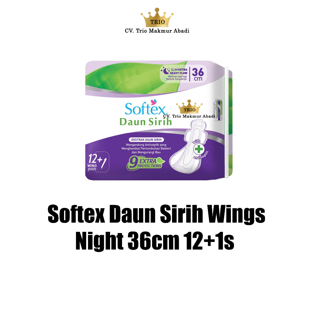 Softex Daun Sirih Night 36cm 12+1s