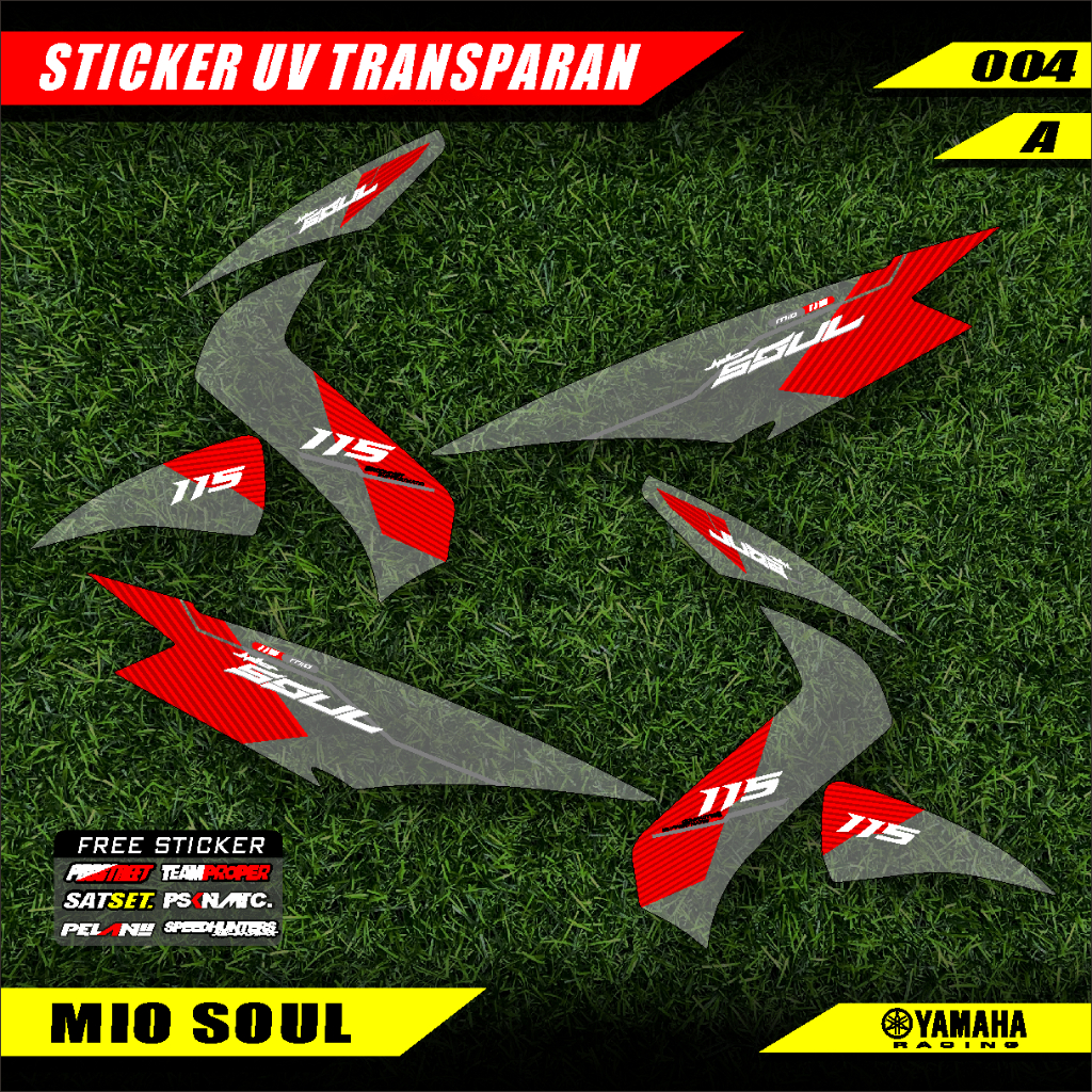 STRIPING TRANSPARAN MIO SOUL VARIASI LIST MOTOR DESAIN MINIMALIS GPC 004