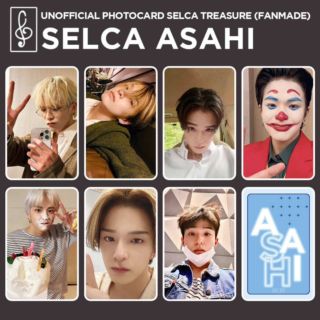 [SELCA TREASURE] ASAHI BOYFRIEND MATERIAL PHOTOCARD  UNOFFICIAL