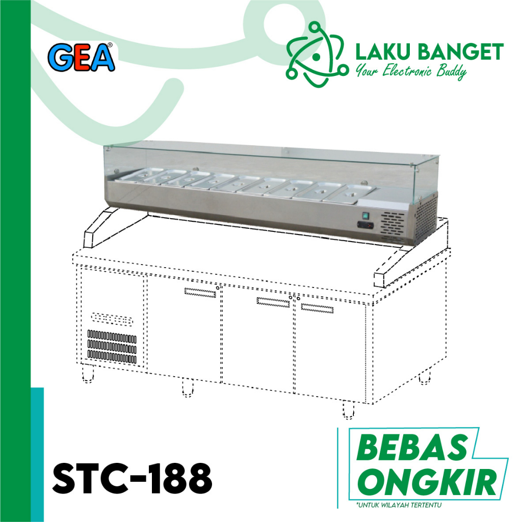 Salad Showcase GEA STC-188 / Tempat Display Salad GEA STC 188 / Salad Chiller GEA STC188