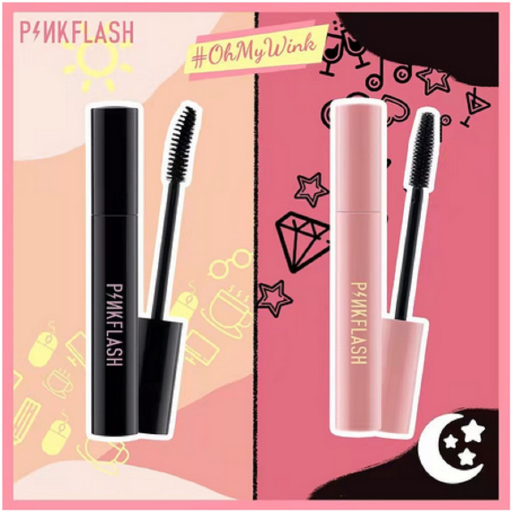 PINKFLASH OHMYWINK Oilproff Crul Mascara  |  PINK FLASH Maskara Volume And Longlasting Waterproof