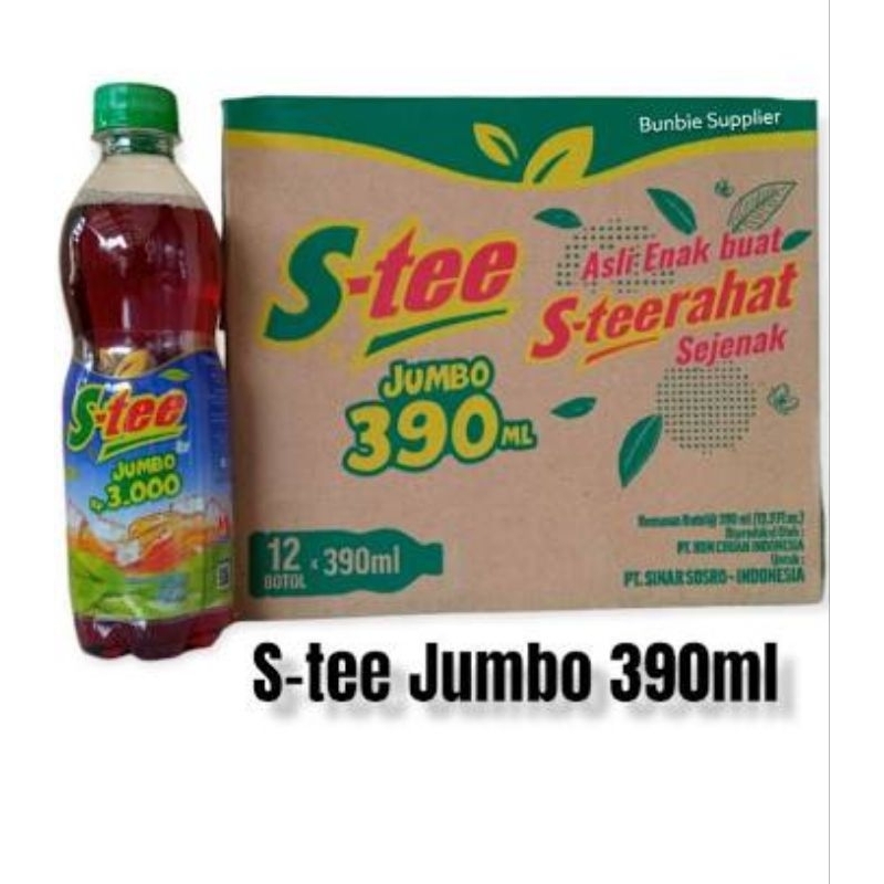 

stea botol minuman teh 390 ml isi 12 botol