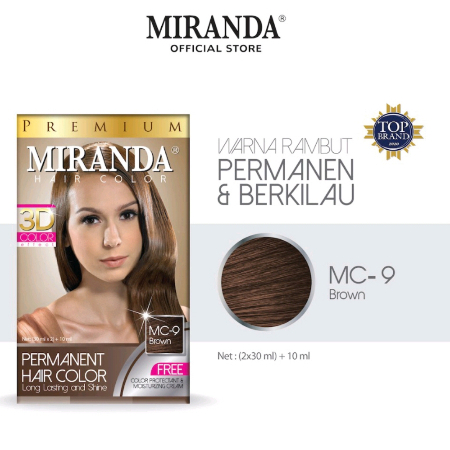 Miranda hair color semir rambut warna coklat gelap dari brown MC17