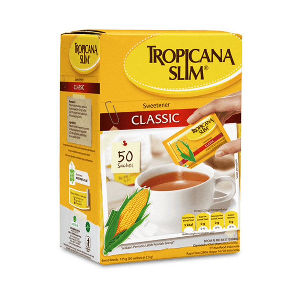 

TROPICANA SLIM SWEET CLASSIC KOTAK 50X2.5 GR