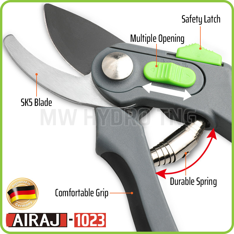 Pruning Shears AIRAJ 1023 - Gunting Taman, Dahan Ranting Tanaman