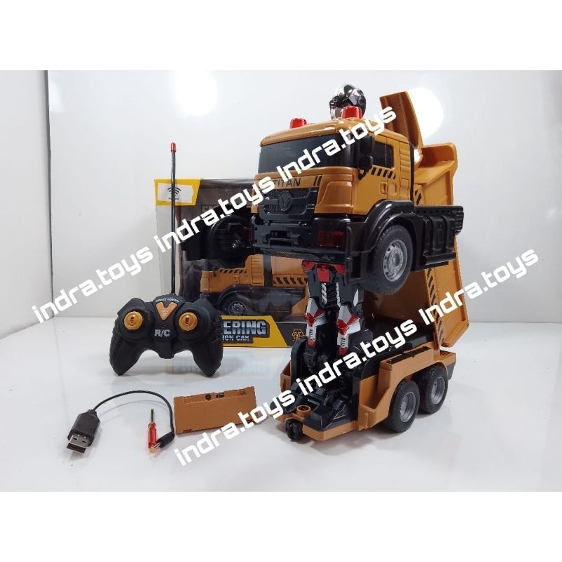 Mobil Remote Control Dump Truck Jadi Robot RDR 1220