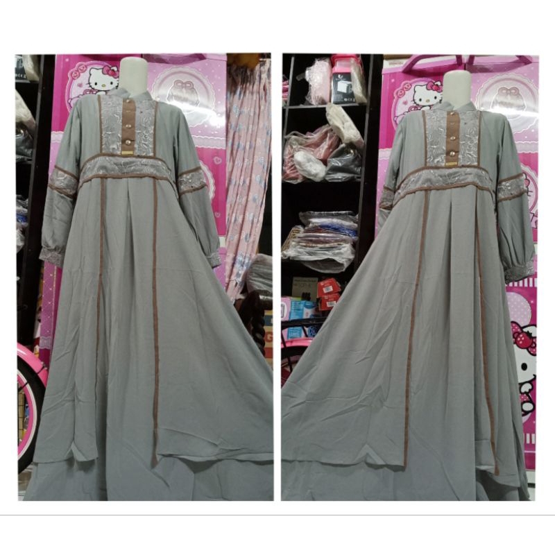 Gamis Bahan Ceruty Premium