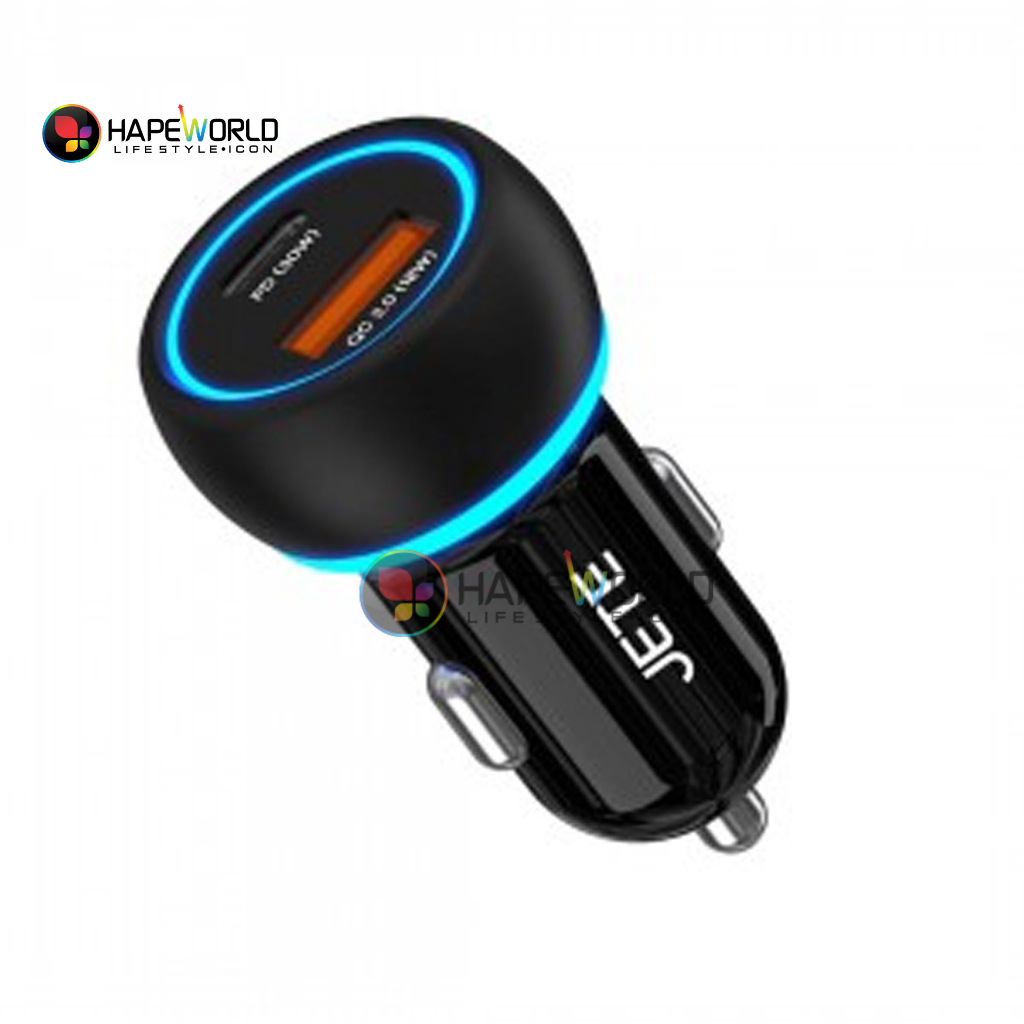 JETE J8 Car Charger 66W 3 Port Fast Charging With Type C PD