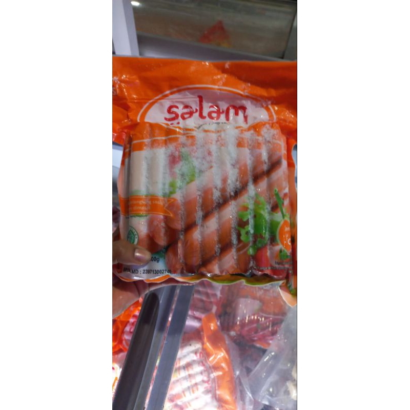 

sosis long salam coklat 500 gr dan 1 kg dan sapi salam 500gr