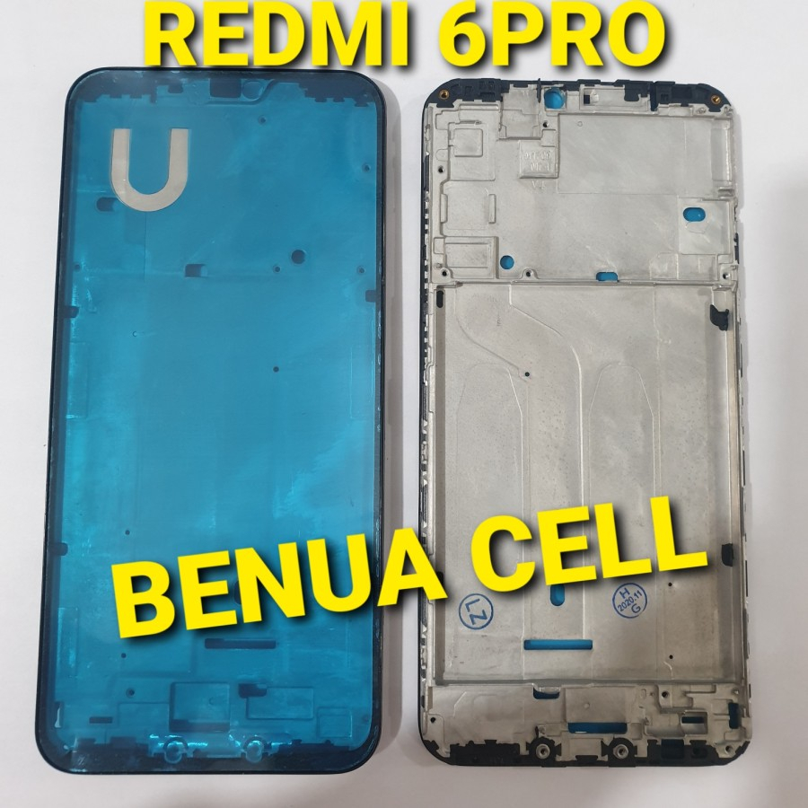 TULANG TENGAH XIAOMI REDMI 6A REDMI 6 PRO REDMI 7A FRAME LCD BEZZEL - BDC