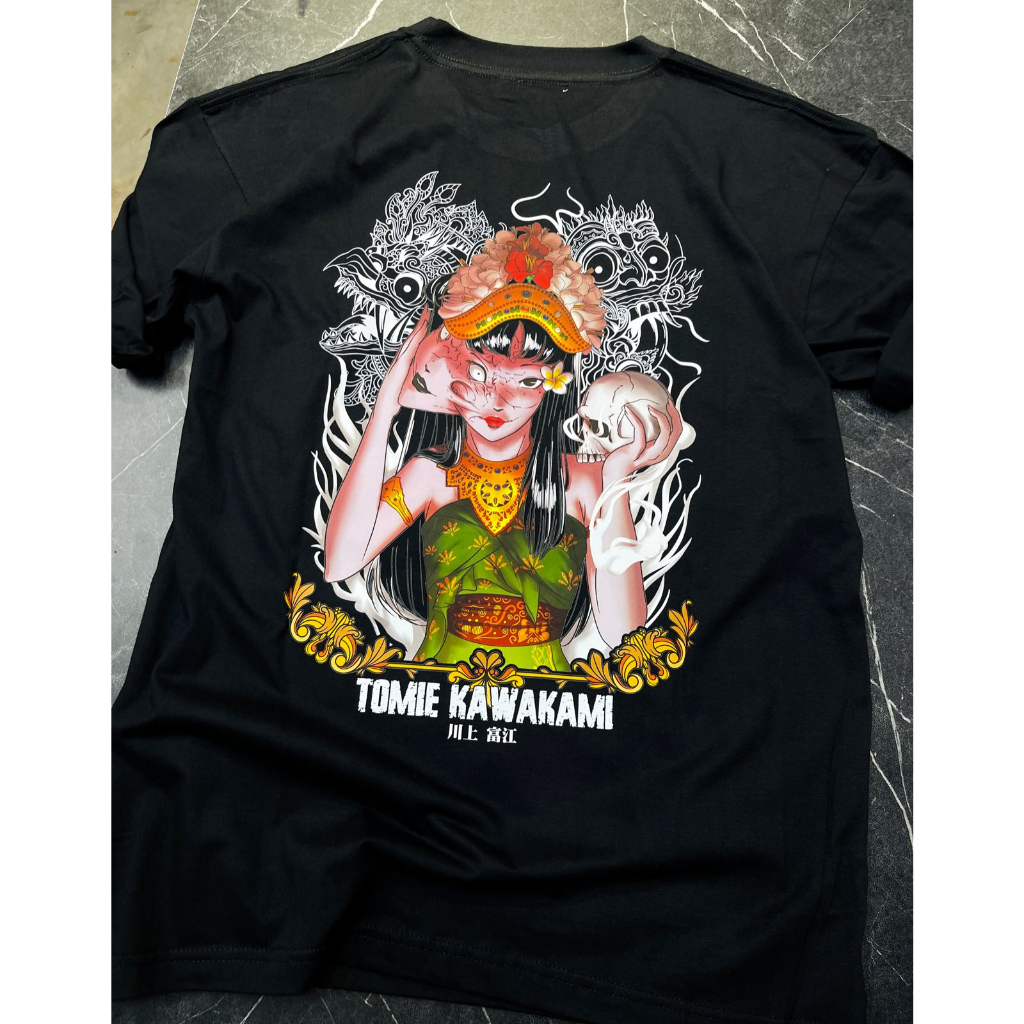 TORIZU Tshirt Tomie Kawakami Black Anime Manga Junji Ito Premium Unisex