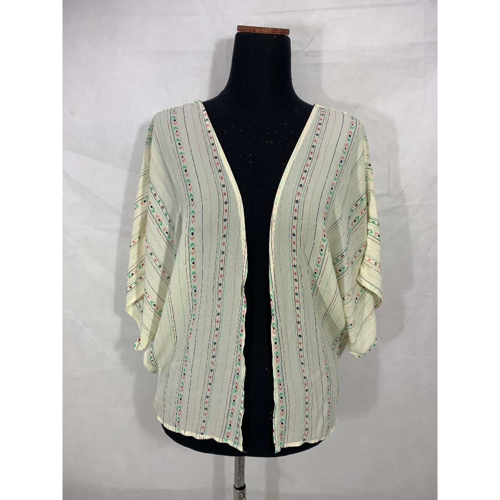 Outer Wanita Colorbox Yellow Stripe Preloved Bekas Second