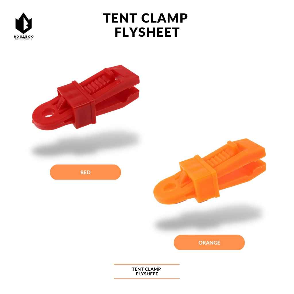 Penjepit clamp flysheet - penjepit outer tenda - tent  clamp - tent clip - clamp strap  - pengencang flysheet Tenda Gunung