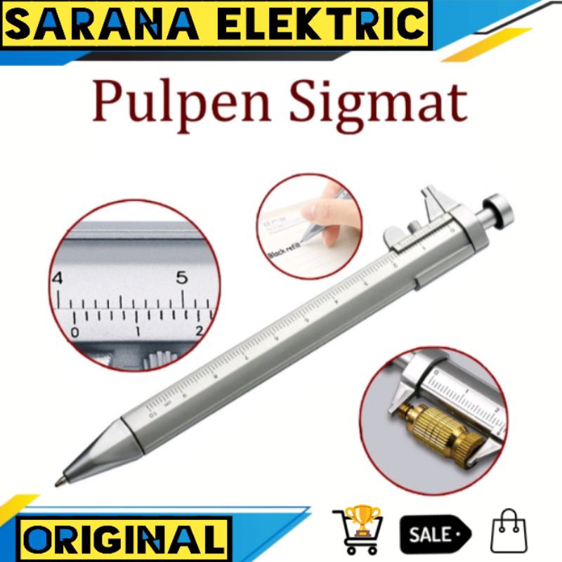 

PULPEN SIGMAT PENA JANGKA SORONG VERNIER CALIPER SKETMAT BALLPOINT