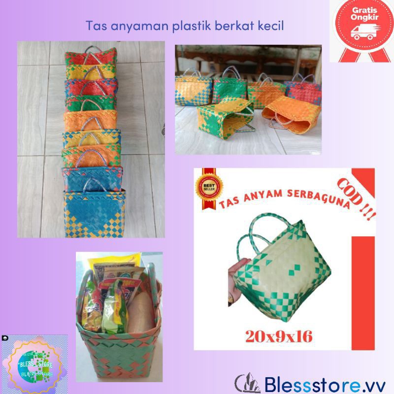 Tas Anyaman Berkat Kecil/Rinjing/Cangkingan (Tas selametan/hampers)