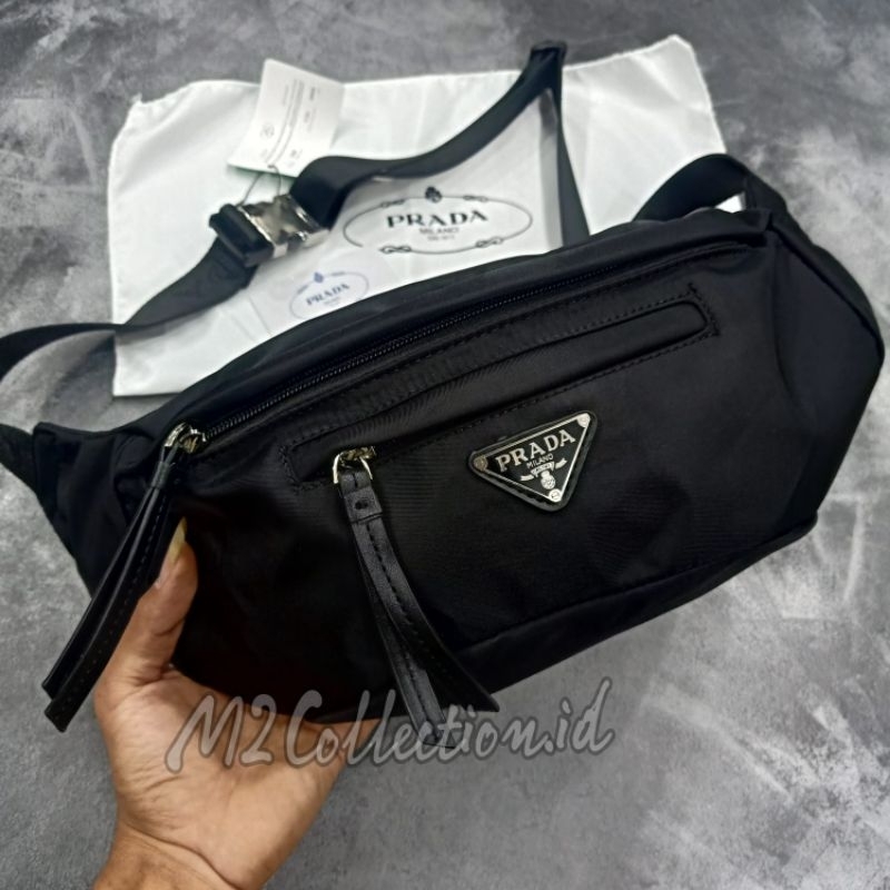 waistbag prada nylon belt bag tas pinggang premium quality