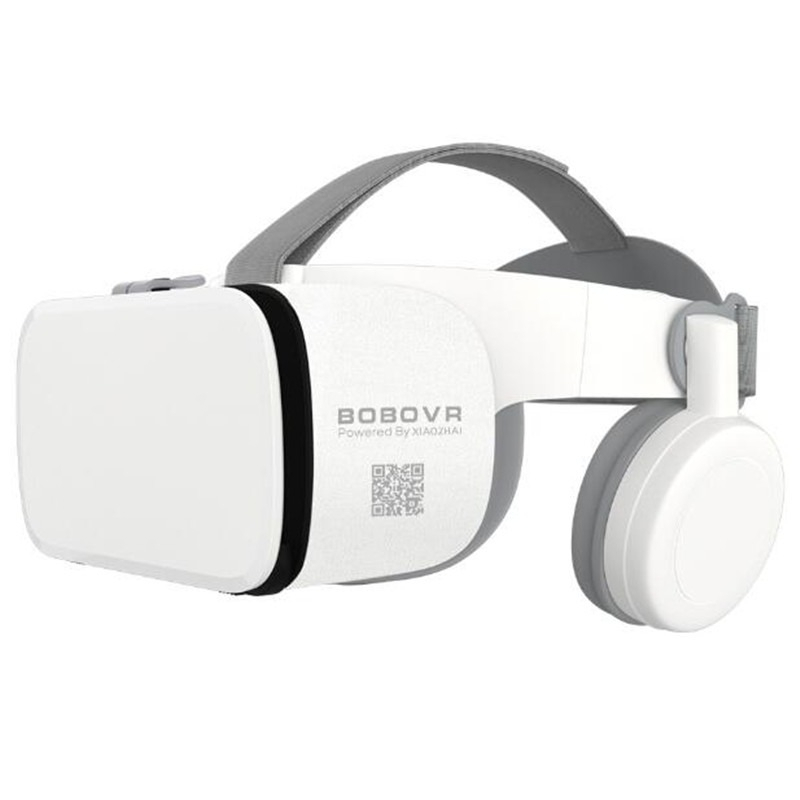 BOBOVR Virtual Reality Glasses VR Box 3D with Headphone - Z6 - White