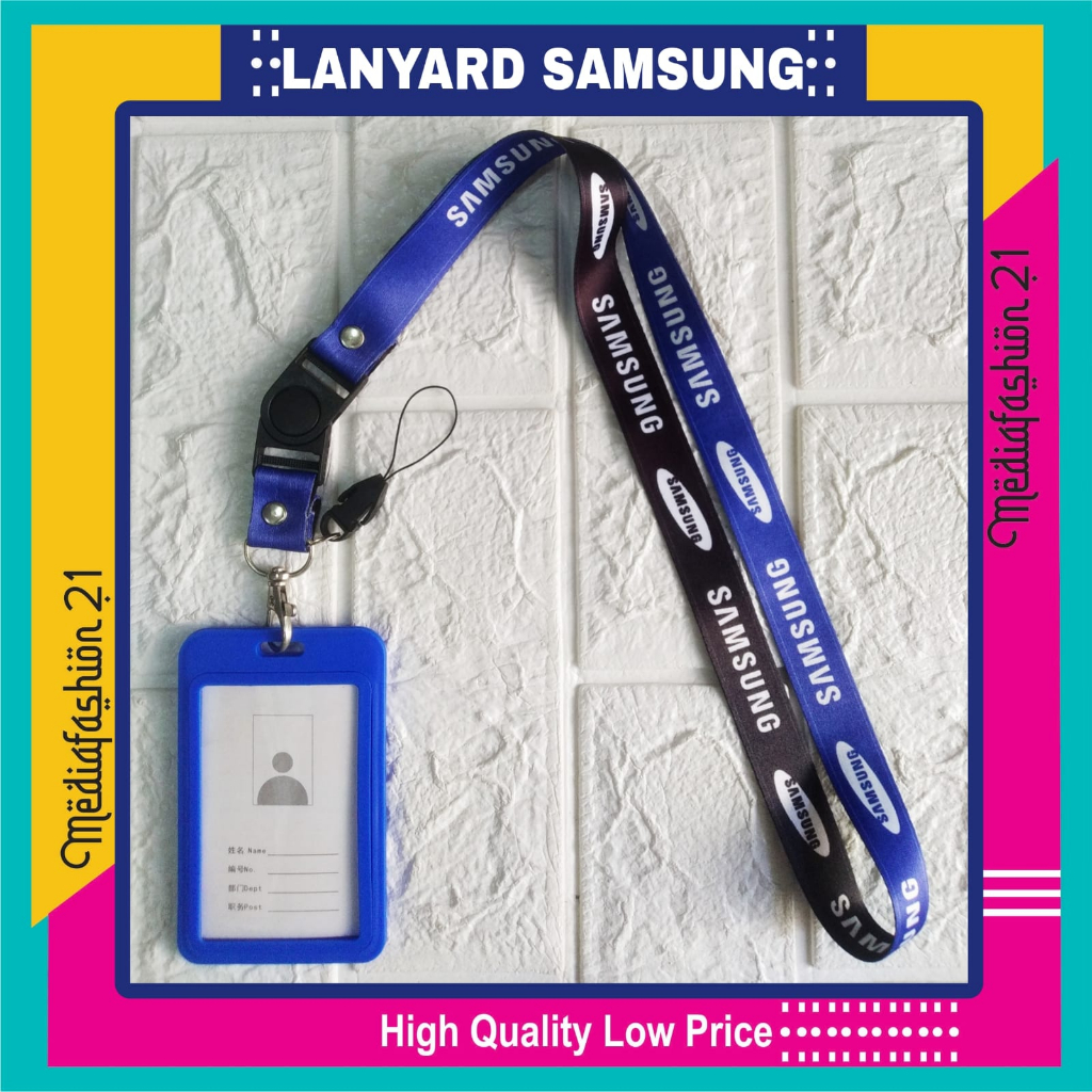 LANYARD TALI GANTUNGAN ID CARD SAMSUNG FREE STRAP HP/FLASHDISK