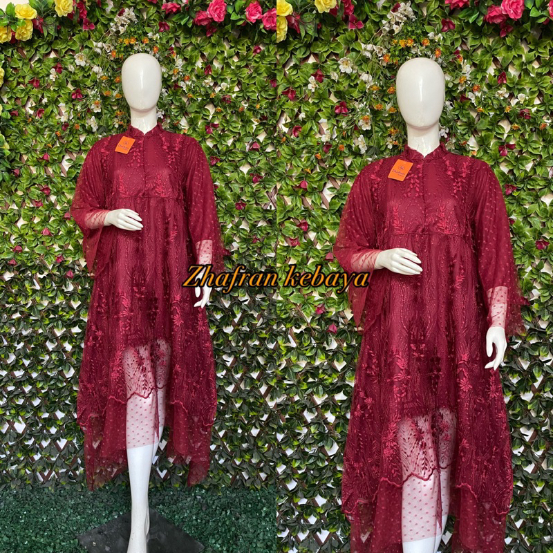 Dress Modern dress kondangan busui friendly bordiran(DZ)