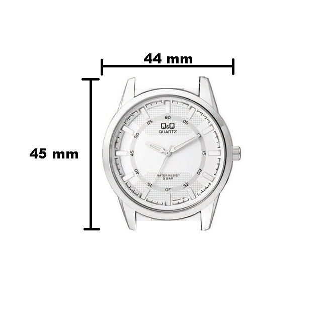 Jam Tangan Pria Classic Casual Business Rantai Stainless Steel Analog Original Q&amp;Q QnQ QQ Q890 Q890J Series