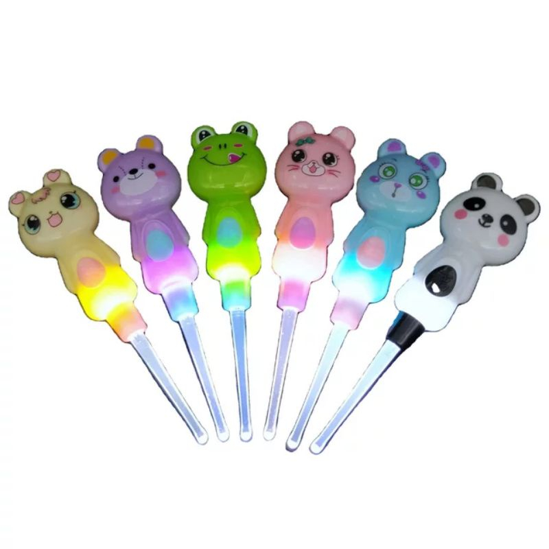 4in1 Alat Pembersih Telinga Bayi LED Karakter / Korek Kuping Lampu