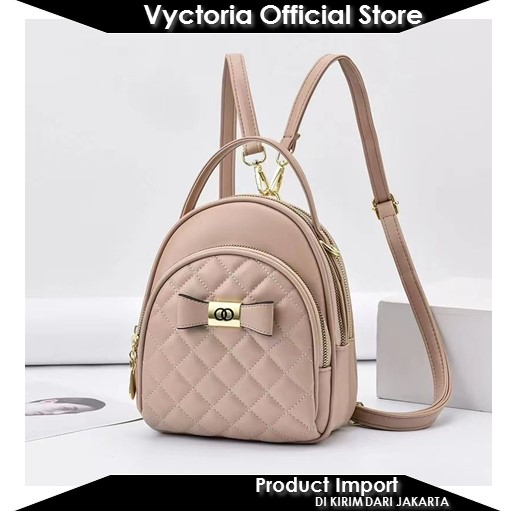 (COD) Vyctoria VOS19330 Tas Selempang Ransel Fashion Modis Wanita Cantik BQ2878 JT19330 2878 19330