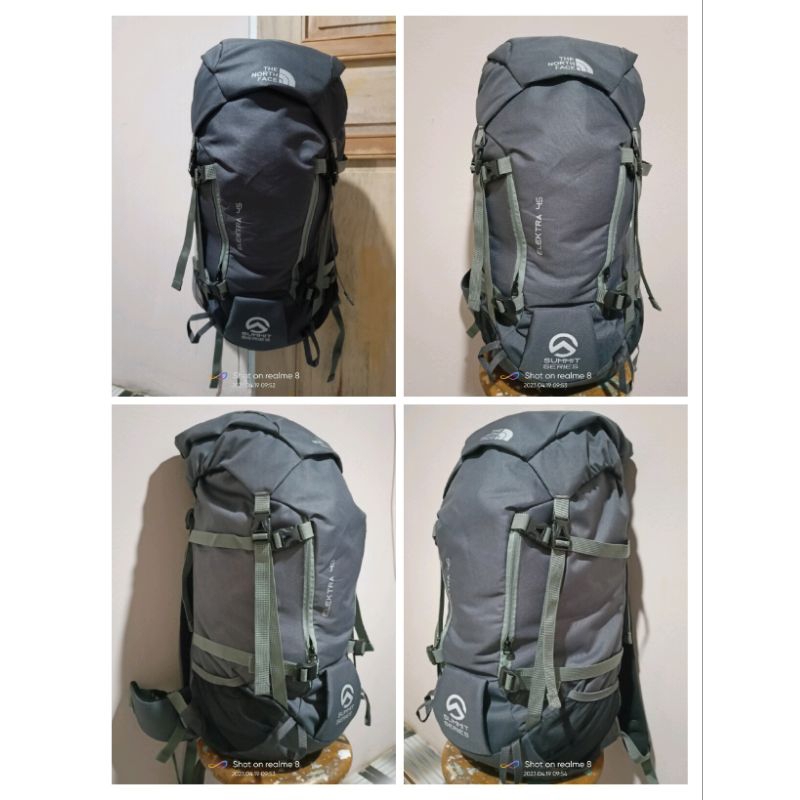 (Bisa cod termurah) Tas Ransel Pria // tas gunung -tas cariier  45 liter warna abu abu