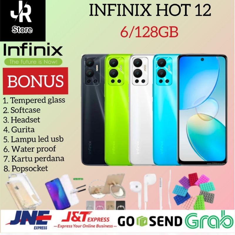 INFINIX HOT 12 RAM 6GB 128GB 6/128GB GARANSI RESMI INFINIX