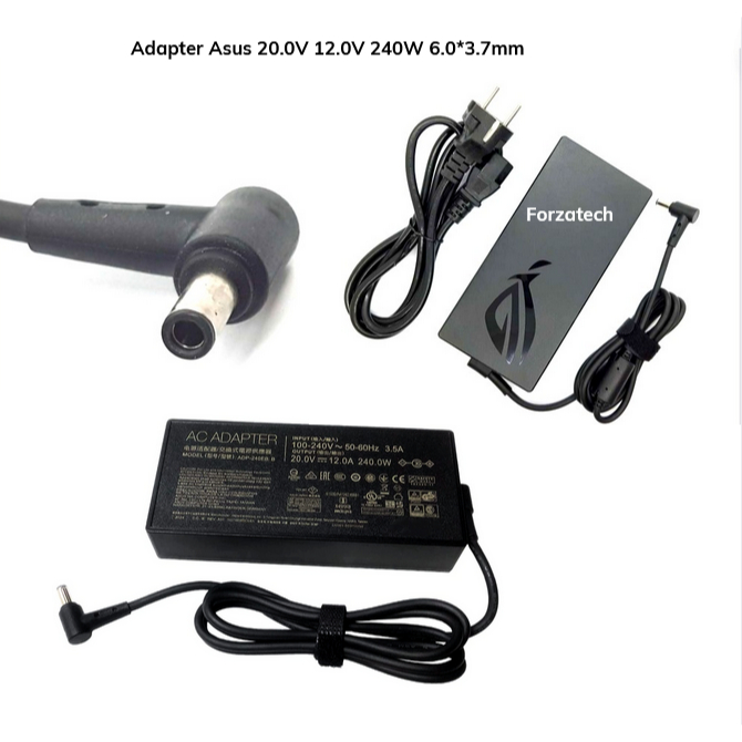 Adaptor Charger Fit Asus Rog STRIX SCAR 15 17 240w 20V 12A 6037 New Bergaransi