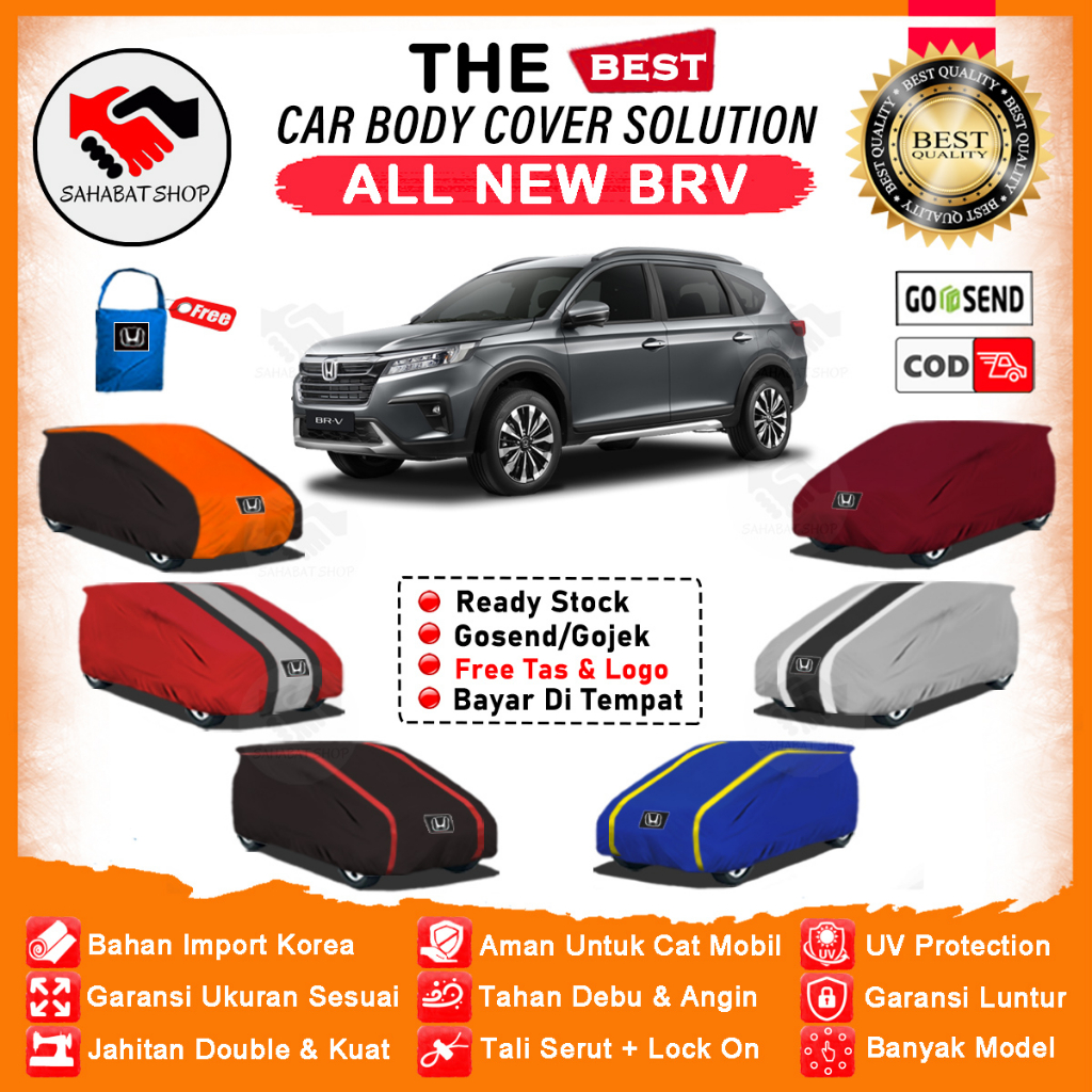 Body Cover Sarung Mobil All New BRV 2021 2022 2023 Outdoor Waterproof