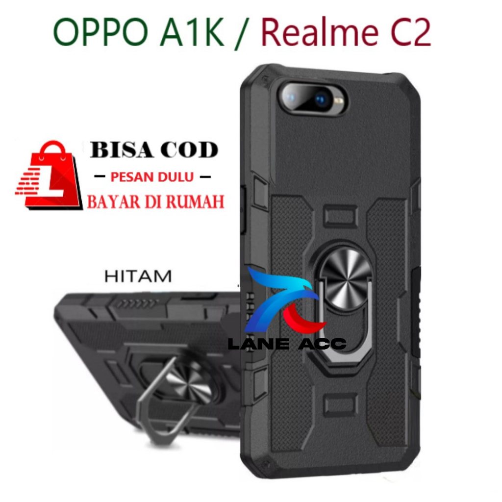OPPO A1K -KESING ROBOT HIT EYE RING-CASING HARD CASE-STANDING ROBOT-