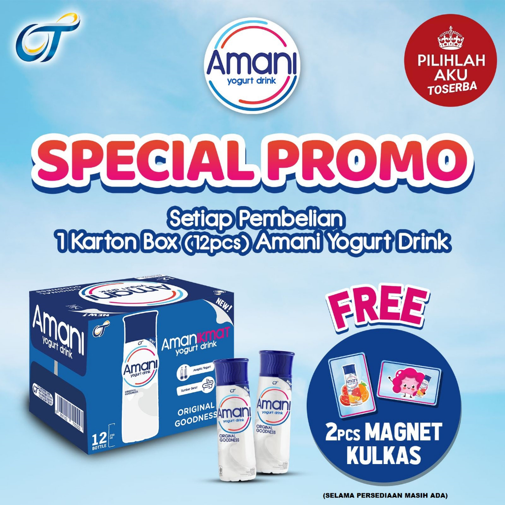 AMANI Yogurt Drink ORIGINAL Goodness 250 ml - ( HARGA 1 BOTOL )