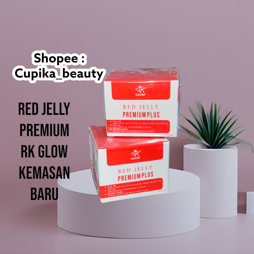 &lt;ib&gt; KEMASAN BARU // red jelly -- GARANSI ORIGINAL -- RK jelly premium glow -- RED jelly RK glow original