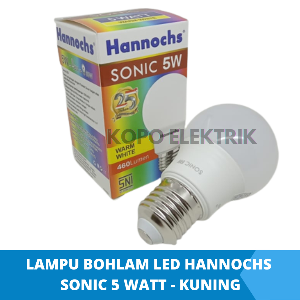 Lampu Bulb LED Hannochs Sonic 3w 5w 7w 9w 12w 15w 20w