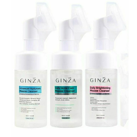 GINZA Mousse Cleanser 110ml - Busa Pembersih Wajah