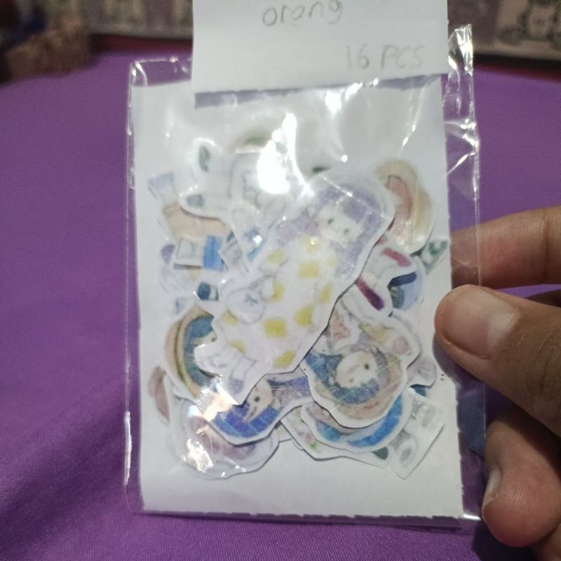 

stiker bergambar orang