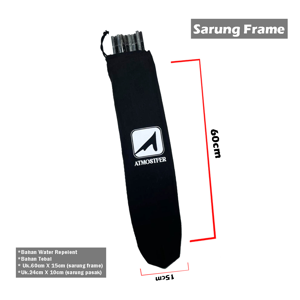 sarung pasak premium, sarung frame tenda premium pouch serba guna, ATMOSTFER