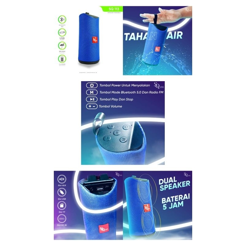 *Speaker Bluetooth Portable SQ-113*