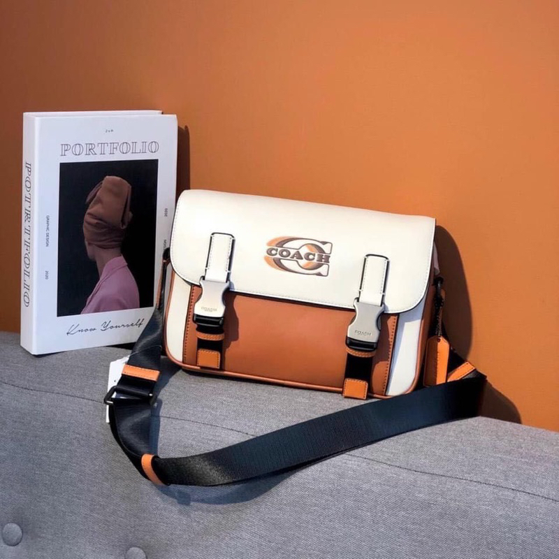 Coach Track Crossbody In Colorblock With Coach (CE 550)