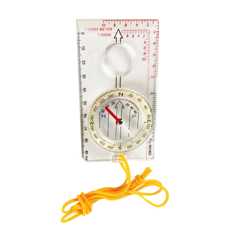 Penggaris Kompas Pengukur Peta Map Scale Compass Ruler