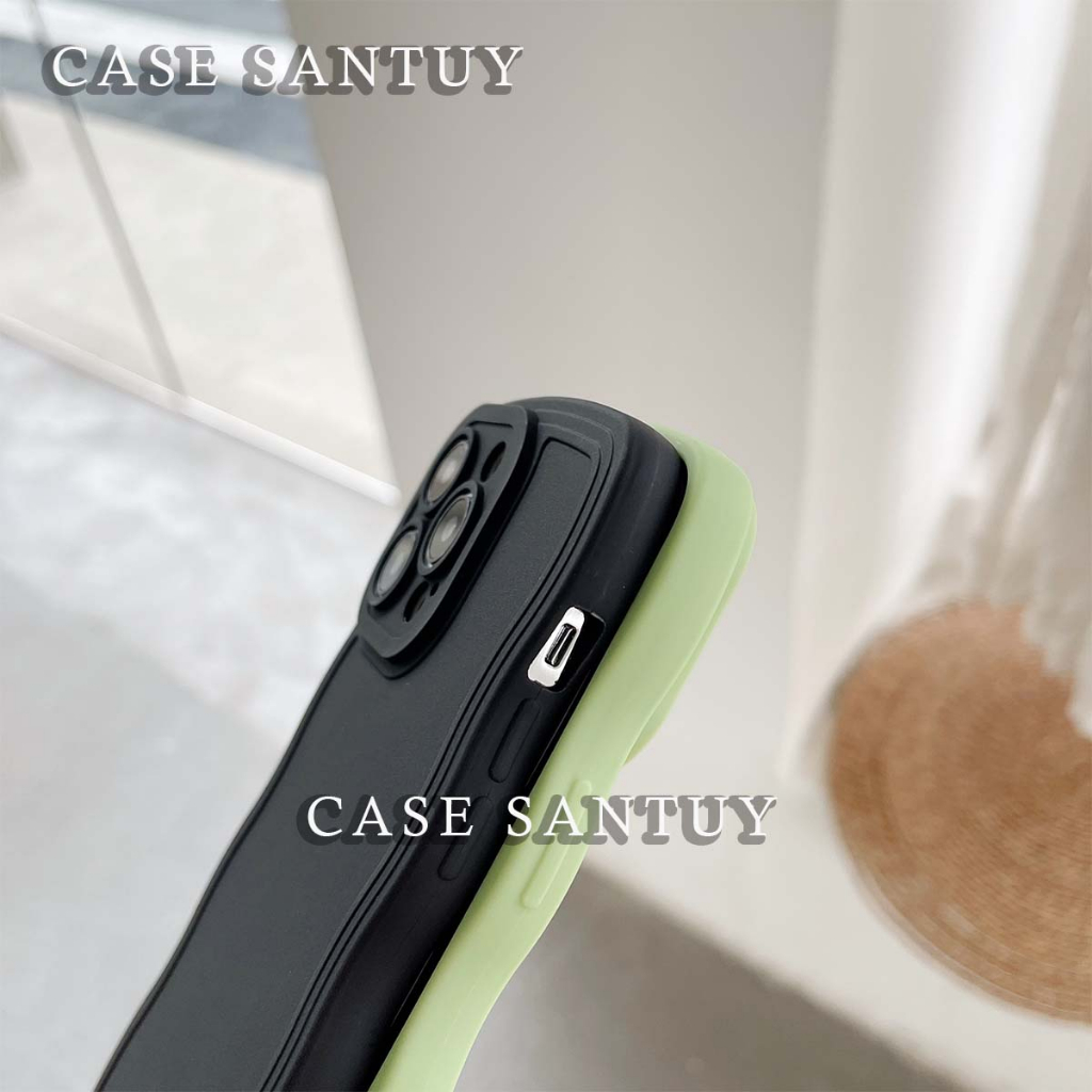 Case Iphone 14 13 12 Pro Max Plus SOFTCASE SILIKON GELOMBANG WAVY PRO CAMERA