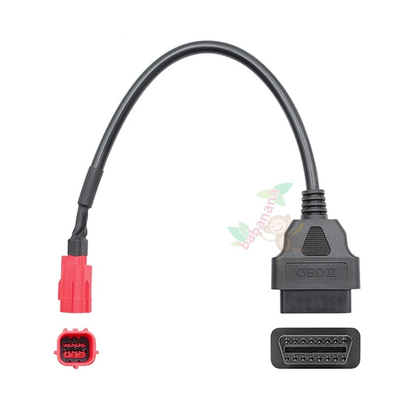 Kabel OBD1 Motor 6 Pin ke OBD2 16 Pin to OBDII Diagnostic Error