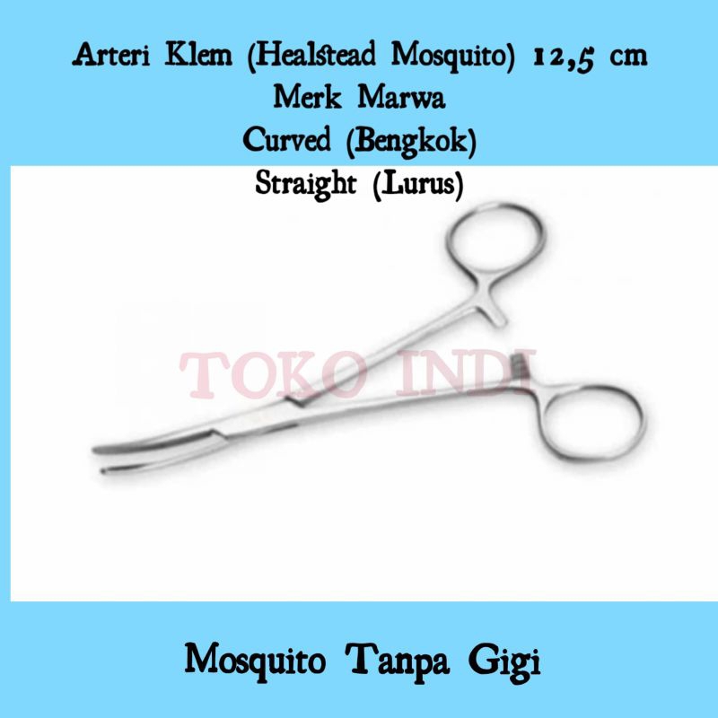 Klem Mosquito 12,5 cm Tanpa Gigi/Healstead Mosquito 12,5 cm