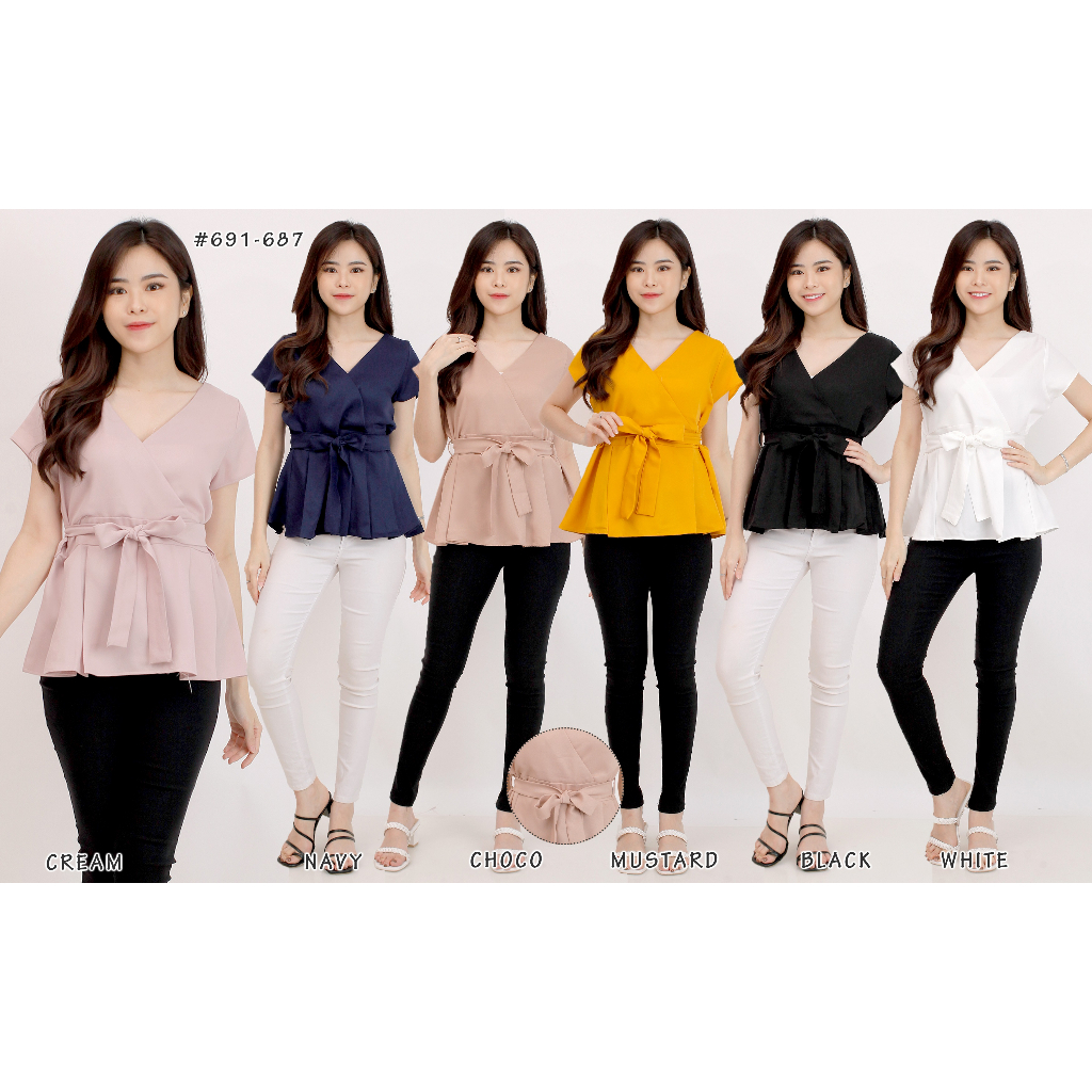 BAJU ATASAN WANITA BLOUSE WANITA FASHION BF1 691