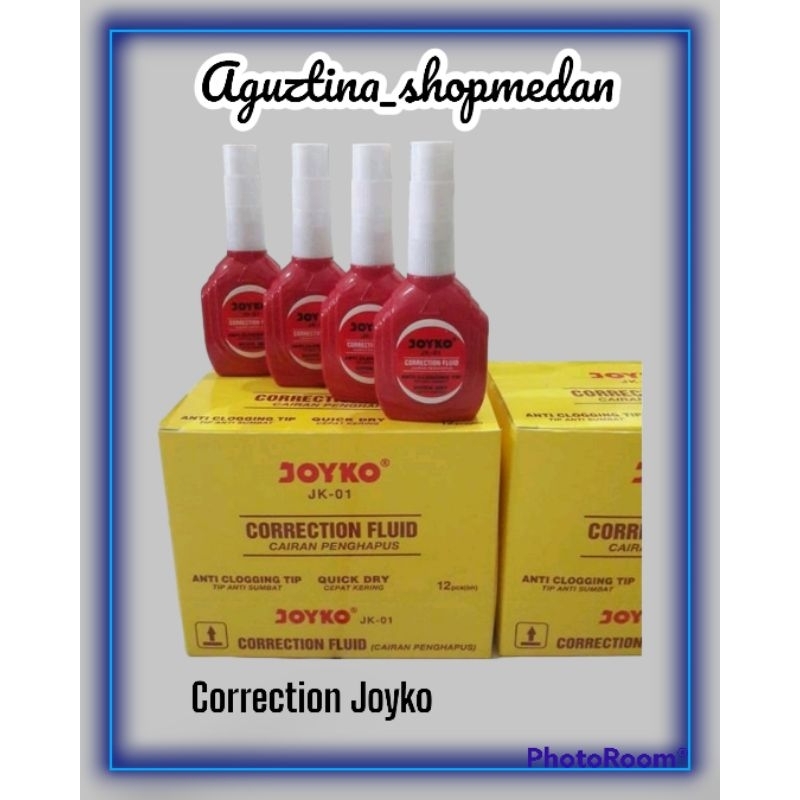 

Tip Ex cair Joyko Jk-01 /penghapus yajoyko merah corecction fluid