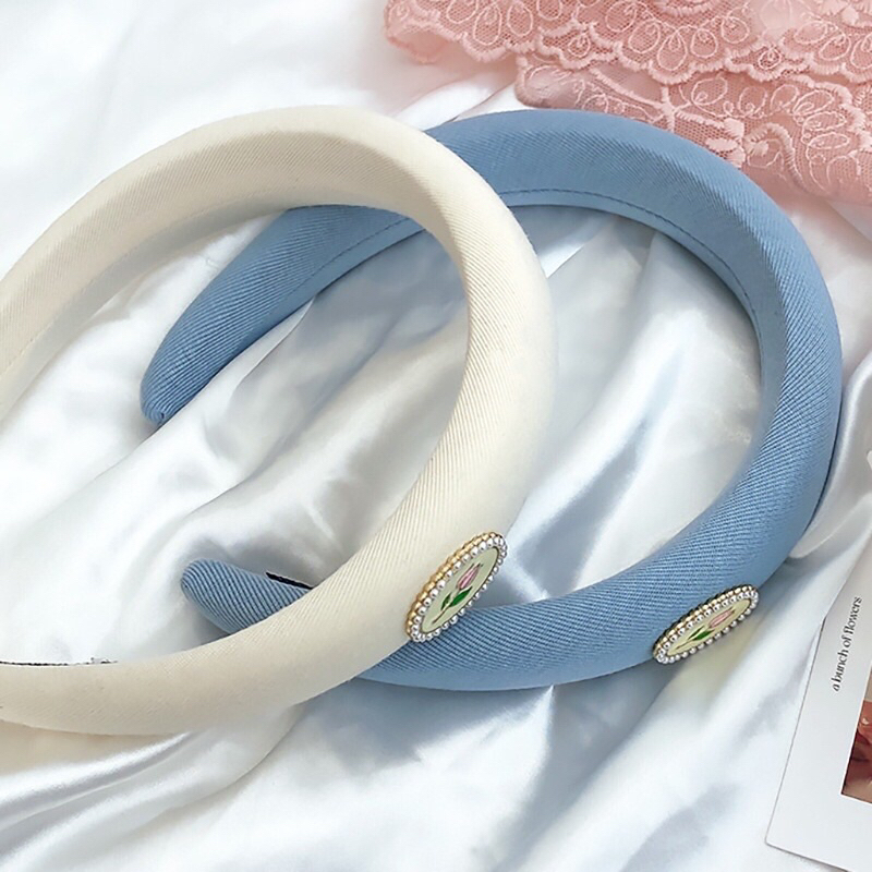 Becca Headband | Bando READY STOCK SIAP KIRIM | Bando Tebal | Bando Korea | Classy Headband | Bando Jins Halus | Bando Satin | Bando Hiasan Mutiara Bunga | Fashion Accessories | Bando Perempuan Cantik | Bando Anak Korea