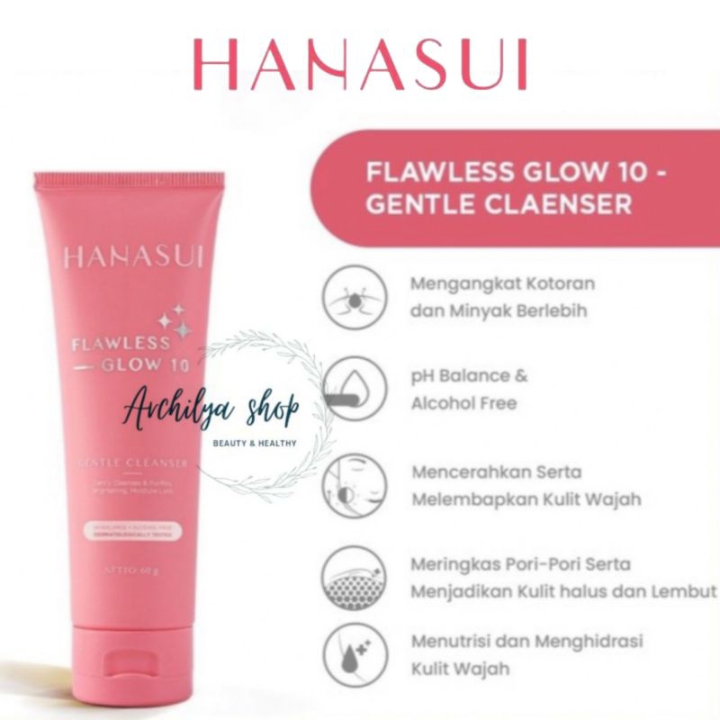 HANASUI Flawless Glow 10 Gentle Cleanser 60gr