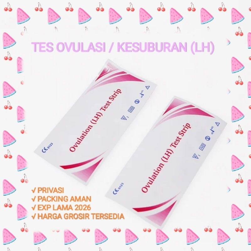 TES OVULASI (LH) OVULATION TEST STRIP ALAT TES MASA SUBUR GROSIR PINK OVUTEST KESUBURAN PROMIL